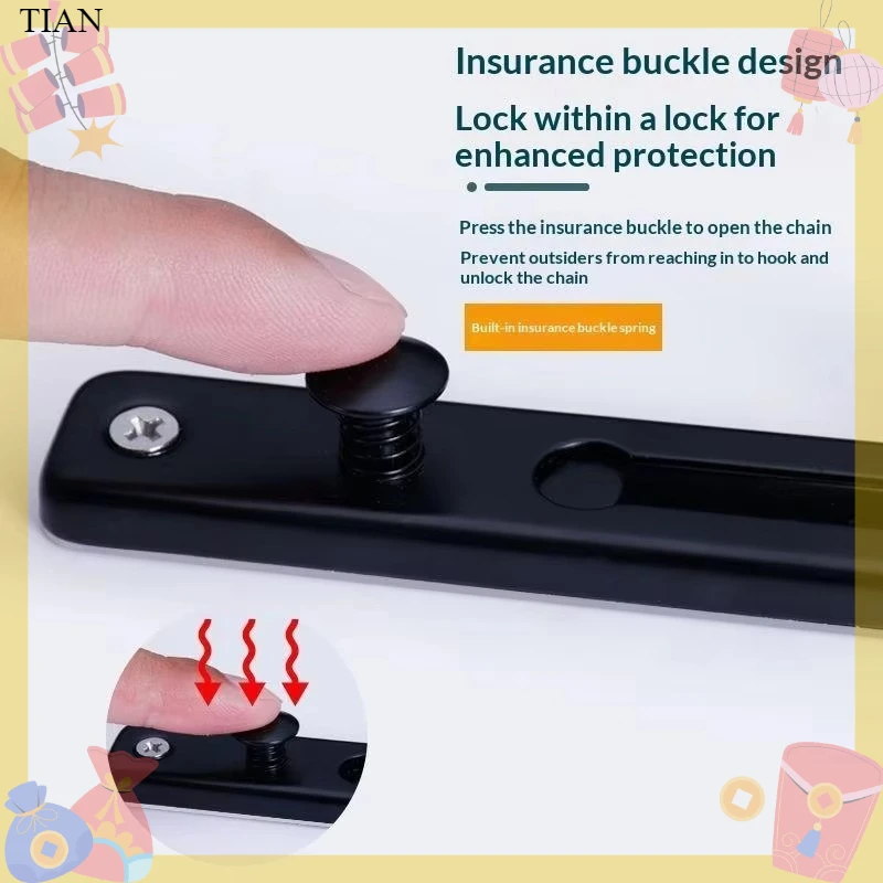 Security Chain Door - Kilitli Kapı Zinciri, Çocuk Güvenliği İçin