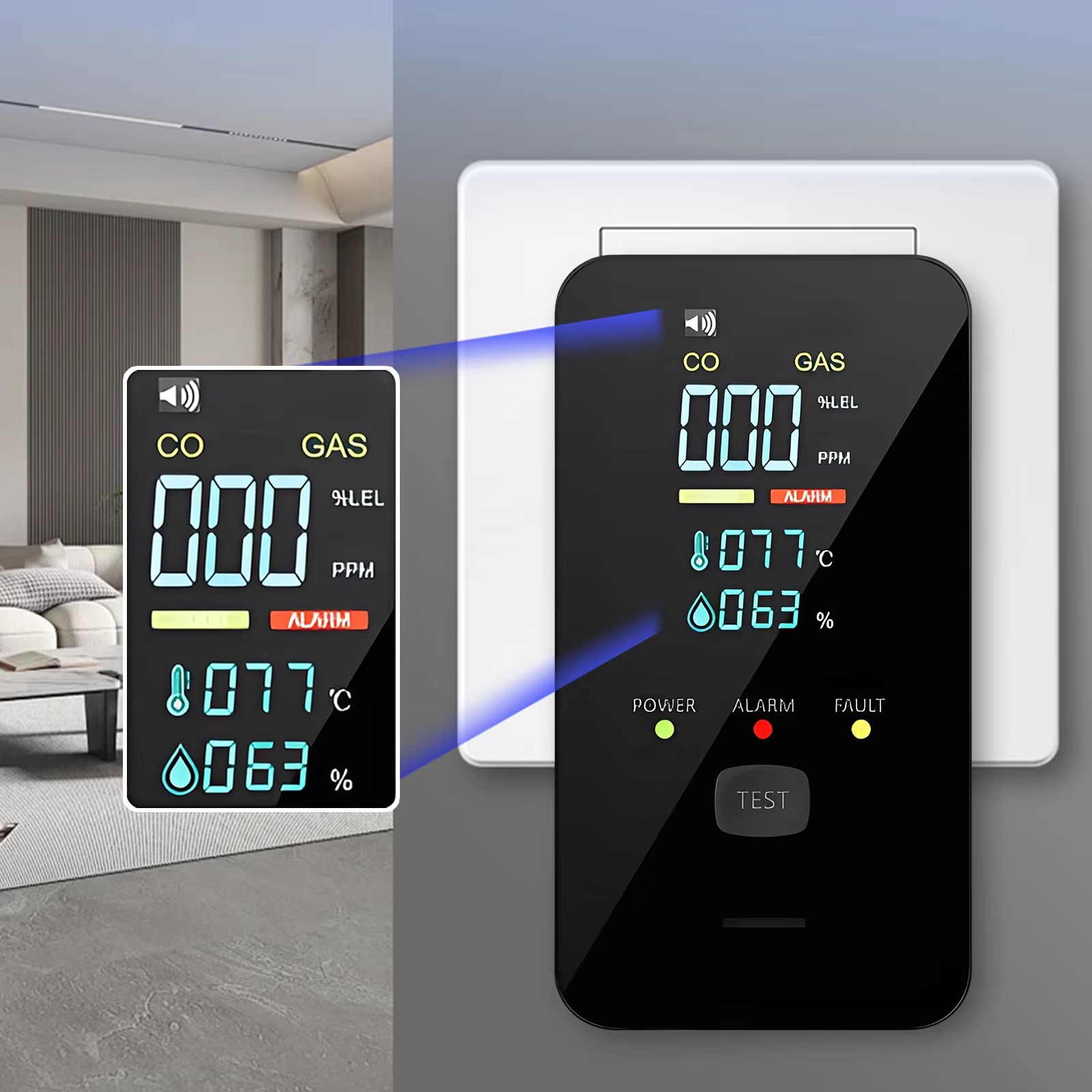 Doğal Gaz ve Karbonmonoksit De - Co Detector Plug incelemesi ve fiyatı