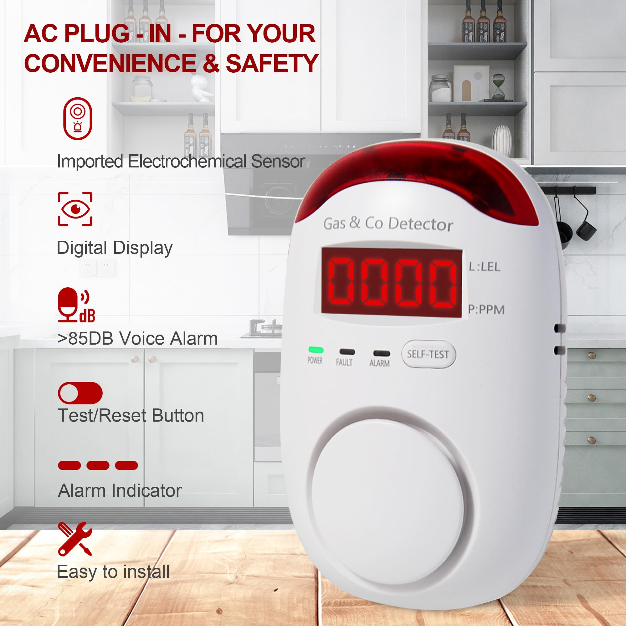 Kombine Gaz ve Karbonmonoksit  - Co Detector Plug incelemesi ve fiyatı